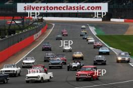 Silverstone Classic  28-30 July 2017  At the Home of British Motorsport  Parades Triumph Free for editorial use only Photo credit – JEP