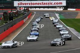 Silverstone Classic  28-30 July 2017  At the Home of British Motorsport  Parades Jaguar XJ220 Free for editorial use only Photo credit – JEP