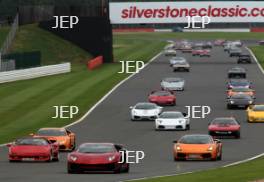 Silverstone Classic  28-30 July 2017 At the Home of British Motorsport Parade Lamborghini Free for editorial use only Photo credit –  JEP 