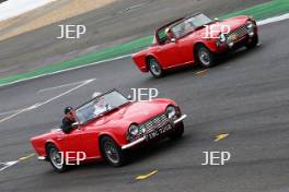 Silverstone Classic  28-30 July 2017  At the Home of British Motorsport  Parades Triumph Free for editorial use only Photo credit – JEP