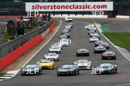 Silverstone Classic  28-30 July 2017  At the Home of British Motorsport  Parades Jaguar XJ220 Free for editorial use only Photo credit – JEP