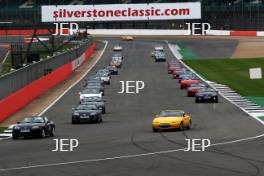 Silverstone Classic  28-30 July 2017  At the Home of British Motorsport  Parades Mazda MX-5 Free for editorial use only Photo credit – JEP