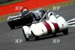 Silverstone Classic  28-30 July 2017 At the Home of British Motorsport Stirling Moss pre 61 Sports cars  BROOKS Steve, O’CONNELL Martin, Lister Jaguar ‘Flat Iron’ Free for editorial use only Photo credit –  JEP 