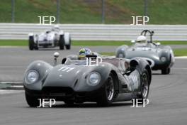 Silverstone Classic  28-30 July 2017 At the Home of British Motorsport Stirling Moss pre 61 Sports cars  HÜBNER Hans, Lister Jaguar Knobbly  Free for editorial use only Photo credit –  JEP 