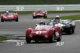 Silverstone Classic  28-30 July 2017 At the Home of British Motorsport Stirling Moss pre 61 Sports cars  FIERRO ELETA Guillermo,  HART Steve, Maserati T61 Free for editorial use only Photo credit –  JEP 