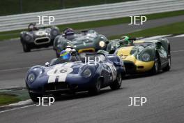 Silverstone Classic  28-30 July 2017 At the Home of British Motorsport Stirling Moss pre 61 Sports cars  KENT Richard, Lister Costin Jaguar Free for editorial use only Photo credit –  JEP 