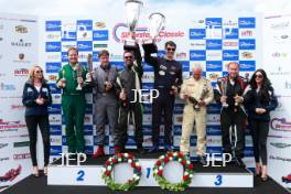 Silverstone Classic  28-30 July 2017 At the Home of British Motorsport Stirling Moss pre 61 Sports cars  Podium Free for editorial use only Photo credit –  JEP 