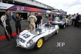 Silverstone Classic  28-30 July 2017 At the Home of British Motorsport Stirling Moss pre 61 Sports cars  AHLERS Keith, BELLINGER Billy, Lola Mk1 Prototype  Free for editorial use only Photo credit –  JEP 