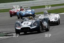 Silverstone Classic  28-30 July 2017 At the Home of British Motorsport Stirling Moss pre 61 Sports cars  THOMAS Sam, TURKINGTON Colin, Lister Knobbly Free for editorial use only Photo credit –  JEP 