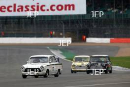 Silverstone Classic  28-30 July 2017 At the Home of British Motorsport John Fitzpatrick U2TC PINK Nick, MANSELL Kevin, Ford Lotus Cortina Free for editorial use only Photo credit –  JEP 