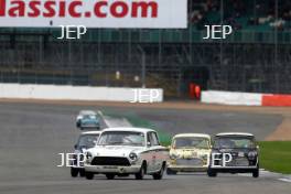 Silverstone Classic  28-30 July 2017 At the Home of British Motorsport John Fitzpatrick U2TC PINK Nick, MANSELL Kevin, Ford Lotus Cortina Free for editorial use only Photo credit –  JEP 