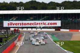 Silverstone Classic  28-30 July 2017  At the Home of British Motorsport  Race Start, SOPER Steve, Ford Lotus Cortina leads. Free for editorial use only Photo credit – JEP