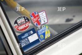 Silverstone Classic  28-30 July 2017 At the Home of British Motorsport John Fitzpatrick U2TC Scrutineer Sticker Free for editorial use only Photo credit –  JEP 