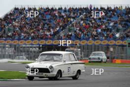 Silverstone Classic  28-30 July 2017 At the Home of British Motorsport John Fitzpatrick U2TC PINK Nick, MANSELL Kevin, Ford Lotus Cortina Free for editorial use only Photo credit –  JEP 