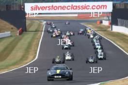 Silverstone Classic  20-22 July 2018 At the Home of British Motorsport Aston Martin Safety Car Free for editorial use only Photo credit – JEP