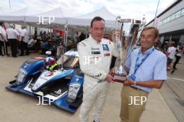 Silverstone Classic  20-22 July 2018 At the Home of British Motorsport 7 David Porter, Peugeot 908 with the Stuart Graham Award Scarf and Goggles most admired competition car  Free for editorial use only Photo credit – JEP