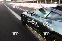 Silverstone Classic  20-22 July 2018 At the Home of British Motorsport Aston Martin Safety Car Free for editorial use only Photo credit – JEP