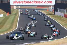 Silverstone Classic  20-22 July 2018 At the Home of British Motorsport Aston Martin Safety Car Free for editorial use only Photo credit – JEP