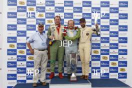 Silverstone Classic  20-22 July 2018 At the Home of British Motorsport Race 2 Podium  Free for editorial use only Photo credit – JEP