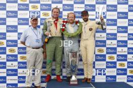 Silverstone Classic  20-22 July 2018 At the Home of British Motorsport Race 2 Podium  Free for editorial use only Photo credit – JEP