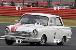 Silverstone Classic  20-22 July 2018 At the Home of British Motorsport 2 Richard Dutton/Neil Brown, Ford Lotus Cortina Free for editorial use only Photo credit – JEP