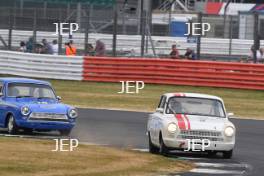 Silverstone Classic  20-22 July 2018 At the Home of British Motorsport 2 Richard Dutton/Neil Brown, Ford Lotus Cortina Free for editorial use only Photo credit – JEP