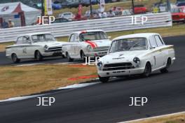 Silverstone Classic  20-22 July 2018 At the Home of British Motorsport 7 Steve Soper, Ford Lotus Cortina Free for editorial use only Photo credit – JEP