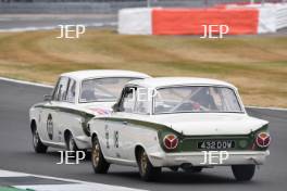 Silverstone Classic  20-22 July 2018 At the Home of British Motorsport 18 Adam Brindle/Nigel Greeensall, Ford Lotus Cortina Free for editorial use only Photo credit – JEP