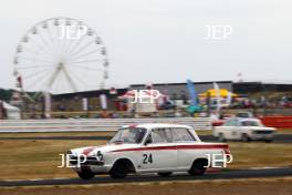 Silverstone Classic  20-22 July 2018 At the Home of British Motorsport 24 Rob Myers/Benji Hetherington, Ford Lotus Cortina Free for editorial use only Photo credit – JEP