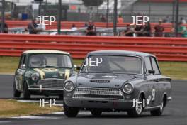 Silverstone Classic  20-22 July 2018 At the Home of British Motorsport 98 Graham Pattle/Thomas Pattle, Ford Lotus Cortina Free for editorial use only Photo credit – JEP