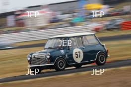 Silverstone Classic  20-22 July 2018 At the Home of British Motorsport 57 Simon Evans/Joe Twyman, Austin Mini Cooper S Free for editorial use only Photo credit – JEP