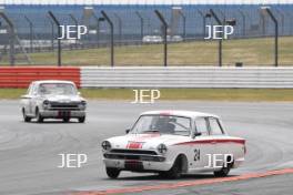 Silverstone Classic  20-22 July 2018 At the Home of British Motorsport 24 Rob Myers/Benji Hetherington, Ford Lotus Cortina Free for editorial use only Photo credit – JEP