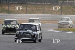 Silverstone Classic  20-22 July 2018 At the Home of British Motorsport 15 Graham Churchill/Peter Baldwin, Austin Mini Cooper S Free for editorial use only Photo credit – JEP