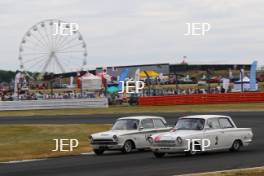 Silverstone Classic  20-22 July 2018 At the Home of British Motorsport 2 Richard Dutton/Neil Brown, Ford Lotus Cortina Free for editorial use only Photo credit – JEP