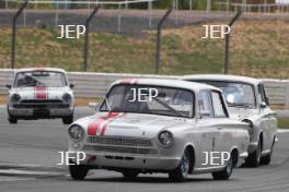 Silverstone Classic  20-22 July 2018 At the Home of British Motorsport 2 Richard Dutton/Neil Brown, Ford Lotus Cortina Free for editorial use only Photo credit – JEP