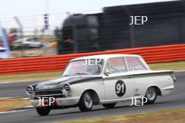 Silverstone Classic  20-22 July 2018 At the Home of British Motorsport 91 Martin Strommen/Arne Berg, Ford Lotus Cortina Free for editorial use only Photo credit – JEP