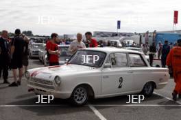 Silverstone Classic  20-22 July 2018 At the Home of British Motorsport 2 Richard Dutton/Neil Brown, Ford Lotus Cortina Free for editorial use only Photo credit – JEP