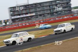 Silverstone Classic  20-22 July 2018 At the Home of British Motorsport 79 Mark Martin/Andrew Haddon, Ford Lotus Cortina Free for editorial use only Photo credit – JEP