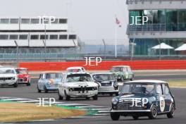 Silverstone Classic  20-22 July 2018 At the Home of British Motorsport 57 Simon Evans/Joe Twyman, Austin Mini Cooper S Free for editorial use only Photo credit – JEP