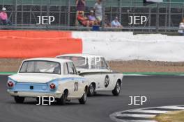 Silverstone Classic  20-22 July 2018 At the Home of British Motorsport 170 Marcus Jewell, Ford Lotus Cortina Free for editorial use only Photo credit – JEP