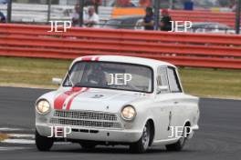 Silverstone Classic  20-22 July 2018 At the Home of British Motorsport 2 Richard Dutton/Neil Brown, Ford Lotus Cortina Free for editorial use only Photo credit – JEP