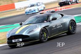 Silverstone Classic  20-22 July 2018 At the Home of British Motorsport Aston Martin Safety Car Free for editorial use only Photo credit – JEP