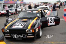 Silverstone Classic  20-22 July 2018 At the Home of British Motorsport 120 Chris Keen/Richard McAlpine, Ford Capri Free for editorial use only Photo credit – JEP