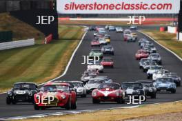 Silverstone Classic  20-22 July 2018 At the Home of British Motorsport Start of the race  Free for editorial use only Photo credit – JEP