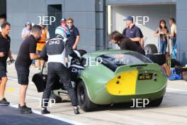 Silverstone Classic  20-22 July 2018 At the Home of British Motorsport 176 David Hart/Olivier Hart, AC Cobra Daytona Coupe Free for editorial use only Photo credit – JEP