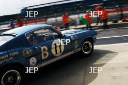 Silverstone Classic  20-22 July 2018 At the Home of British Motorsport 11 Larry Tucker, Shelby Mustang GT350 Free for editorial use only Photo credit – JEP