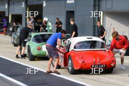 Silverstone Classic  20-22 July 2018 At the Home of British Motorsport 207 Crispin Harris/James Wilmoth, Austin Healey 3000 Free for editorial use only Photo credit – JEP