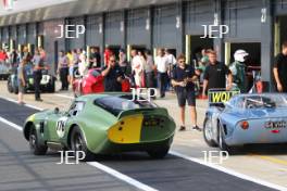 Silverstone Classic  20-22 July 2018 At the Home of British Motorsport 176 David Hart/Olivier Hart, AC Cobra Daytona Coupe Free for editorial use only Photo credit – JEP