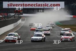 Silverstone Classic  20-22 July 2018 At the Home of British Motorsport Start of the race, Abbie Eaton leads  Free for editorial use only Photo credit – JEP