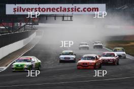 Silverstone Classic  20-22 July 2018 At the Home of British Motorsport Start of the race, Abbie Eaton leads  Free for editorial use only Photo credit – JEP